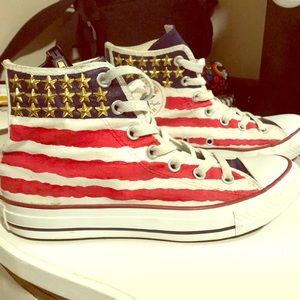 chuck taylors custom painted